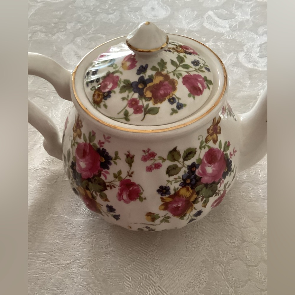 English bone china teapot.